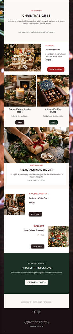 Holiday Cheer Emails