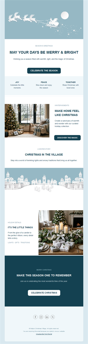 Joyful Holiday Email