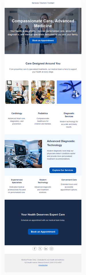 Clinic Announcement Emails