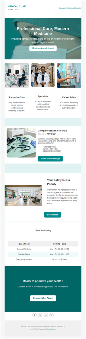 Patient Info Email Layouts