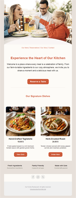 Restaurant Email News