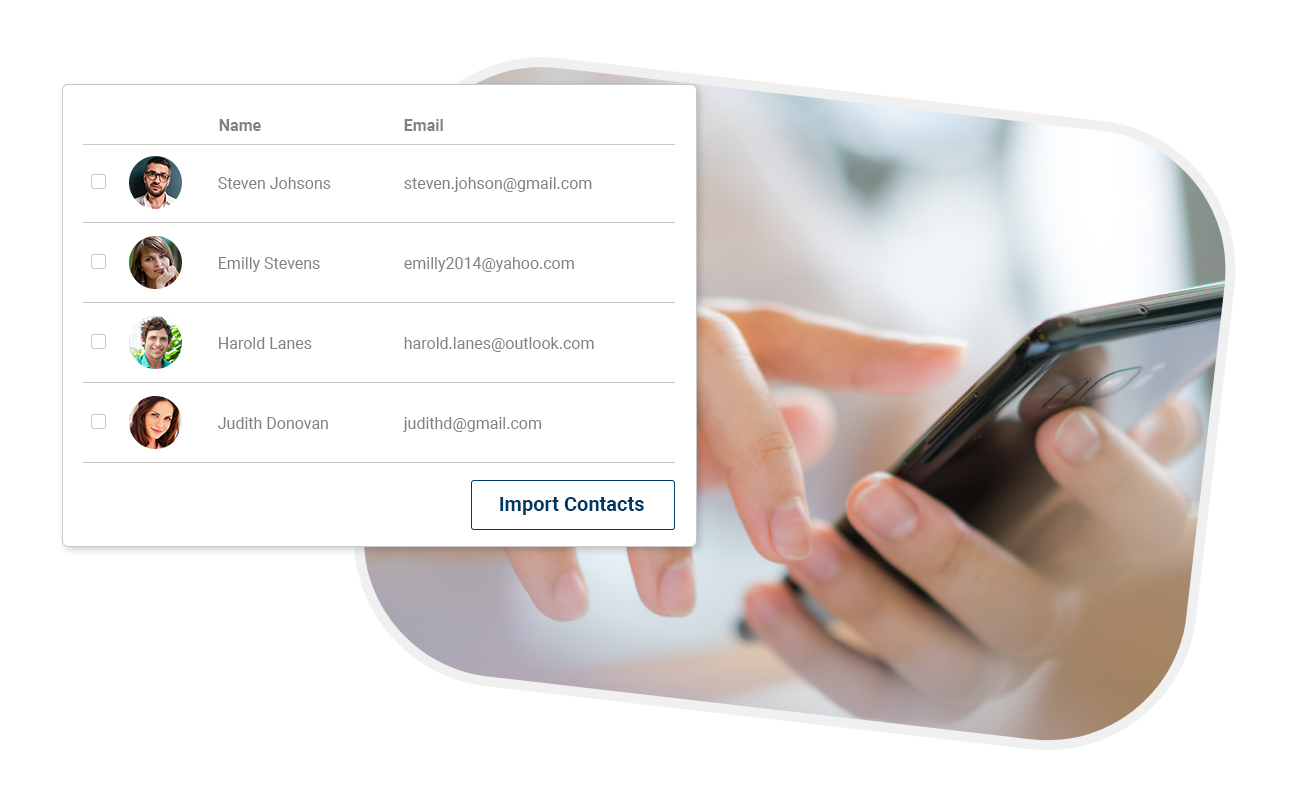 Import your contacts easily